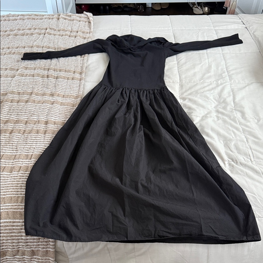 Zara Black Long Sleeve Dress